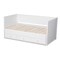 Baxton Studio Thomas White Wood Expandable Twin Size to King Size Daybed 167-10732 - alternate 9